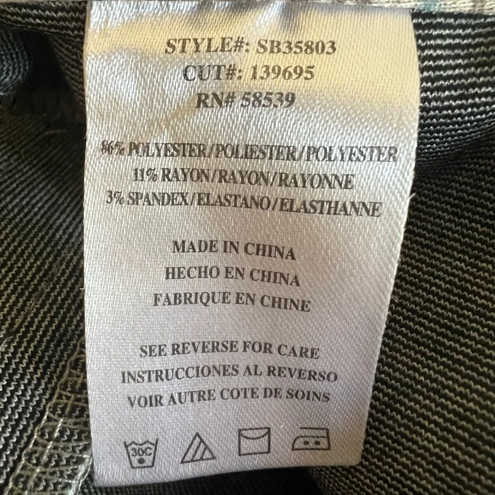 Kut from the Kloth Women's 8‎ Beige Blue Plaid Skinny Trouser Pants